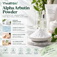 Poudre d'alpha-arbutine CAS 84380-01-8, poudre à fines particules, légèrement soluble dans l'eau, matière première