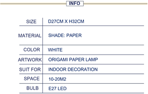 Lámpara de Escritorio LED de Papel Origami, Estilo Europeo, Base de Metal, Pantalla de Papel, Luz Blanca Neutra, para Interiores, Hogar, Hotel - Product Image 6