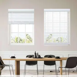 House indoor decorations white cordless outdoor venetian PVC window blinds for home decor