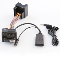 Adaptateur de câble audio Bluetooth AUX pour voiture, 0,2 m, tressé en métal, pour autoradio BMW E60-E92, câble 12 broches