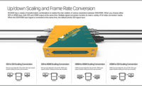 AVMATRIX SC2030 SDI HDMI Cross Converter with Up/Down Scaling Frame Rate Conversion Audio Embedding for Live Production