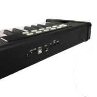 Good Quality Costour Portable Digital 88 Key Piano Keyboard with Rechargeable Battery and MIDI Over USB