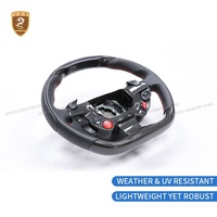 Volant en cuir et fibre de carbone sèche LED pour 458 488 F8 812 GTC4 California California T FF F12, garnitures intérieures de voiture