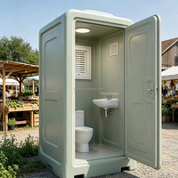 Inodoro Portátil Prefabricado Moderno de Fábrica China a Precio Económico, con Diseño de Plástico Ecológico para Uso en Parques