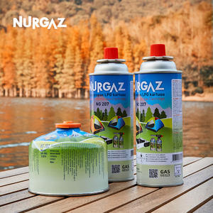 Cilindro de combustible portátil Nurgaz de 220 g, azul, para estufa de camping al aire libre. - Product Image 2