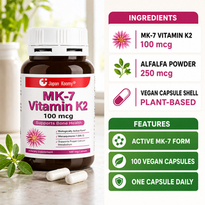 Suplemento de Vitamina K2 MK-7 Shecome con Ingredientes Personalizados para el Apoyo Cardiovascular, Cápsulas Dietéticas de Vitamina K2 MK-7 para Adultos - Product Image 5
