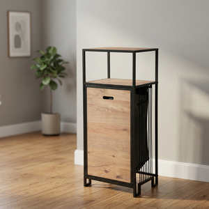 Armoire à linge, panier à linge inclinable, organisateur de rangement pour le linge, trieur de linge, armoire de rangement pour salle de bain, bac à linge sale - Product Image 4