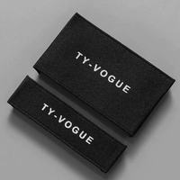 Étiquettes tissées personnalisées pour vêtements, étiquettes de marque de vêtements, étiquettes en polyester pliées sur le côté, étiquettes textiles