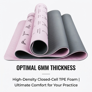 Tapete de Yoga Ecológico Antideslizante de PU, Tapete de Ejercicio Popular para Gimnasio, Tapetes de Goma con Logotipo Personalizado y Diseño - Product Image 4
