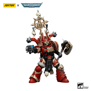 Figura de Acción Coleccionable JOYTOY Warhammer 40K World Eaters Khorne Berserkers con Icono de Khorne, Escala 1/18, Modelo Articulado - Product Image 3