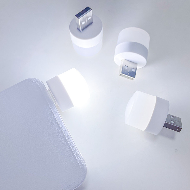 USB Night Light Mini Bulb-Shaped LED for Laptops Portable Power Bank with Compact Home USB Light Products in Stock