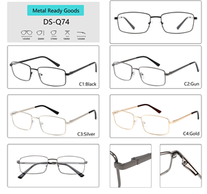 <span class=keywords><strong>2022</strong></span> usine vente en gros pas cher nouveau carré optique en métal lunettes cadres en métal cadre optique pour homme femme - Product Image 5