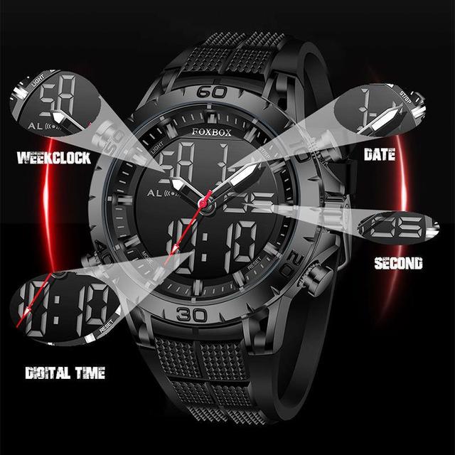 Electronic Analog Digital Wrist Watch New Arrival Model for Men Waterproof Outdoor Sport Hand Alarm Clock Watches for Men Luxury
