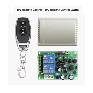Interruptor de control remoto inalámbrico de 2 canales para puerta de garaje, transmisor y receptor de control remoto <span class=keywords><strong>RF</strong></span> para puerta de garaje - Product Image 2