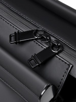Sac d'ordinateur professionnel tendance pour voyages courts, sacoche bandoulière imperméable et respirante en PU pour le rangement