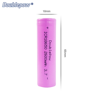 Doublepow เซลล์แบตเตอรี่ลิเธียมไอออน18650แบบชาร์จไฟได้3.7V 2600mAh สำหรับเครื่องมือไฟฟ้ารถกอล์ฟเรือ - Product Image 5