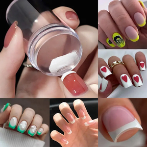 Vente chaude MCBL Français Silicone Nail <span class=keywords><strong>Stamper</strong></span> pour Nail Art Léger et Doux Transparent Tête Outil D'impression De Guangdong - Product Image 6