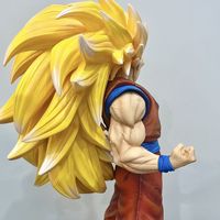 Figurine de collection Dragon Ball Z Super Saiyan 3 Son Goku 54 cm JT-025 en PVC, modèle de jouet, poupée, figurine, ornement