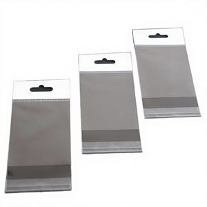 Sac à fermeture éclair auto-adhésif en BOPP transparent personnalisé avec impression en gravure, emballage recyclable - Product Image 3