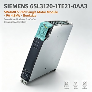Module de commande de moteur unique 6SL3120-1TE21-0AA3, 9A, sortie 400V AC, pour l'automatisation industrielle - Product Image 1