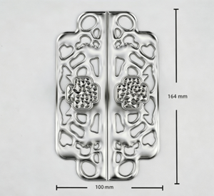 1 Set <strong>2Pcs</strong> Vintage Hollow Zinc Alloy Cabinet <strong>Door</strong> Pull Handles Decorative <strong>Knobs</strong> for Wardrobe Cupboard Furniture Handles - Product Image 6
