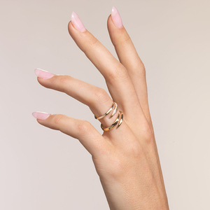 Bague en argent sterling 925 réglable pour femme Plaqué or 18 carats Bijoux de mode <span class=keywords><strong>Diamant</strong></span> Perle Style religieux Taille redimensionnable - Product Image 6