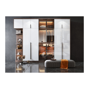 Modern Walk in <strong>Closet</strong> Wardrobe Para Habitacion Custom Systems Design Wood Bedroom Cupboards - Product Image 6
