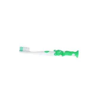 Низкая цена, детская зубная щетка happy bear, пластиковая ручная зубная щетка с мягкой резиновой OEM