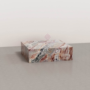 <span class=keywords><strong>Tavolino</strong></span> da caffè in marmo per Viola Calacatta con Base a zoccolo per decorazione di eventi nuziali <span class=keywords><strong>sala</strong></span> banchetti di lusso e sede della cerimonia - Product Image 5