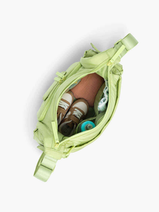 Borsa Fasciatoio a Tracolla in Nylon di Qualità con Funzione Impermeabile, Capacità 2L, Chiusura a Cerniera - Contenitore Funzionale per Pannolini - Product Image 2