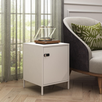 Table de chevet en métal avec tiroir, table d'appoint à une seule porte, table de chevet verrouillable, armoire de rangement pour chambre à coucher, dortoir