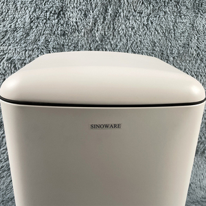 Sinoware Bathroom 6 Liter Waste Dustbins Rectangular Stainless Steel <strong>Pedal</strong> Trash <strong>Bin</strong> with pp <strong>Liner</strong> - Product Image 2