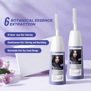 Crema para teñir el cabello de <span class=keywords><strong>color</strong></span> permanente conveniente y brillante de 8 colores con cabezal de bomba de peine para <span class=keywords><strong>tinte</strong></span> de cabello - Product Image 5