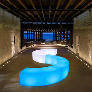 Taburete de Bar LED RGB de Diseño Moderno en Oferta, Silla Luminosa para Fiestas al Aire Libre, Muebles para Patios y Parques para Espacios Exteriores - Product Image 1