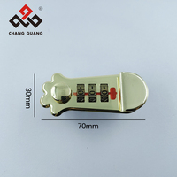 Fournisseur direct d'usine, cadenas pour ordinateur portable en alliage de zinc personnalisé en forme de patte de chat, mot de passe à trois chiffres pour agenda, mallette et accessoires de sac