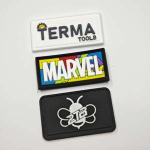 XP-Wholesale Creative Design Strong Durable PVC Patch Eco Friendly Soft PVC Label for Bags Shoes - Product Image 1