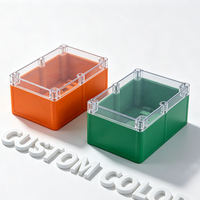 Boîtier étanche professionnel IP65 en plastique ABS avec finition miroir et bande d'étanchéité en silicone haute performance