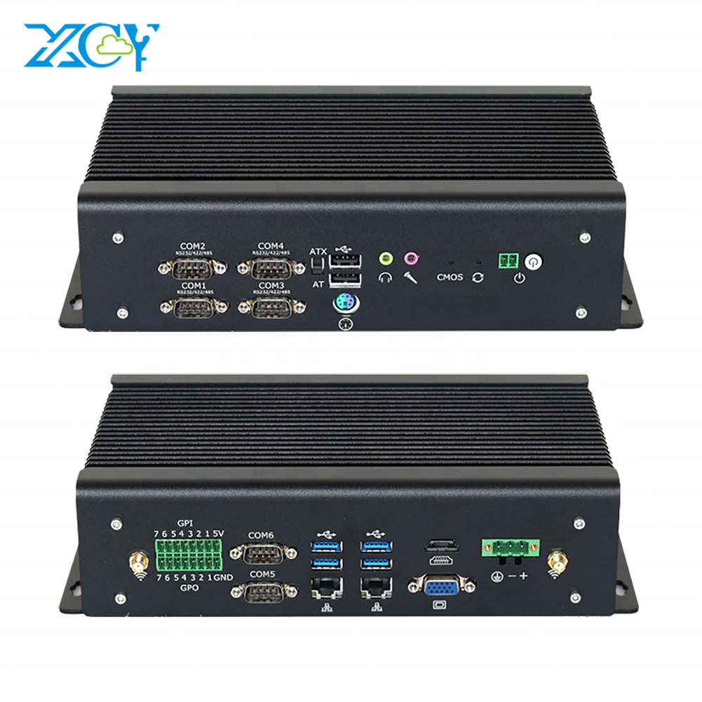 Промышленный мини-ПК RS232 RS485 GPIO, 12 В, 24 В