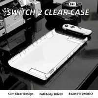 Étui de protection transparent en plastique fin monobloc pour 2 consoles de jeu