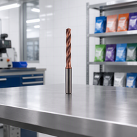 Forets CNC auto-centreurs ZROYEE avec revêtement TiN en carbure de tungstène pour l'acier inoxydable et l'alliage d'aluminium