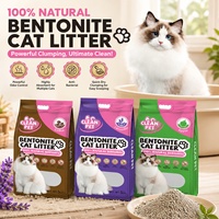 Litière pour chat en bentonite et tofu, formule à forte agglomération, sans poussière, fabrication OEM, marque privée, sable pour animaux de compagnie