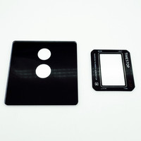 Panneaux en verre trempé en verre de couverture d'affichage à LED personnalisé