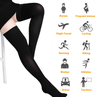 Chaussettes de compression pour femmes et hommes, mollets larges, soutien extra-haut pour la circulation, certifiées CE ISO