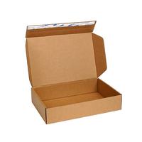 Boîtes en carton ondulé pliables pré-collées, écologiques, recyclables, avec bande de déchirement facile, pour l'expédition transfrontalière, personnalisables avec votre marque