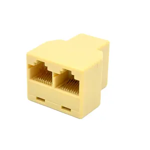 Y-Type 3 Terminals 8P8C RJ45 Plug Connector Extender Adapter