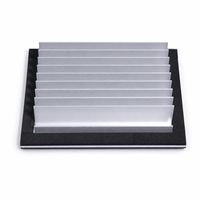 Dissipateur thermique en aluminium extrudé, profil personnalisé pour le refroidissement des alimentations, des onduleurs et des cartes de circuits imprimés