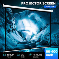 Écran de projection électrique motorisé de 72 pouces pour home cinéma, enroulable automatiquement – Prix de gros