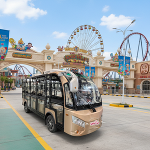 Autobús Eléctrico Turístico HT L7e con Certificación EEC para 8-11 Pasajeros |   Vehículo de Transporte con Batería de Litio de 72V y Color Personalizado para Hoteles y Resorts - Product Image 2