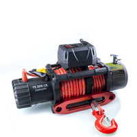 Treuil électrique 24V du fabricant pour tout-terrain et 4x4, treuil 12V avec capacité de traction de 2000-13500 lbs, matériau en acier pour automobiles