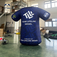 T-shirt gonflable géant personnalisé pour la publicité, vêtements gonflables pour la publicité